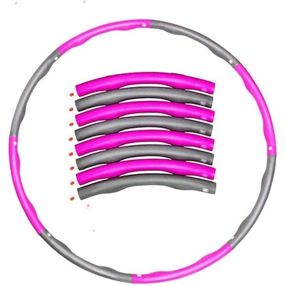 M3 Europe exercise hula hoop Yoga family fitness intelligent hula hoop Pink/Gray - Picture 2 of 10